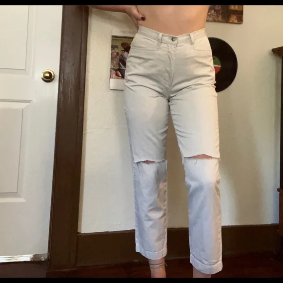 Cabin Creek High Waisted Cream Pants - Picture 1 of 5